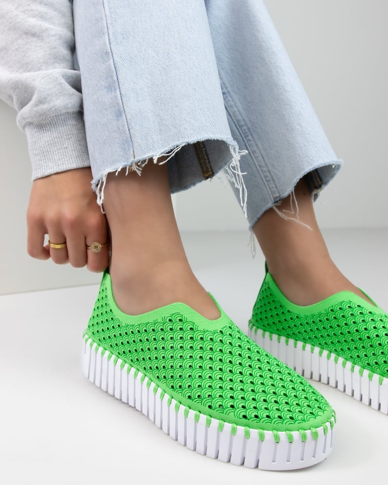 Ilse Jacobsen Tulip Instapschoenen  - groen