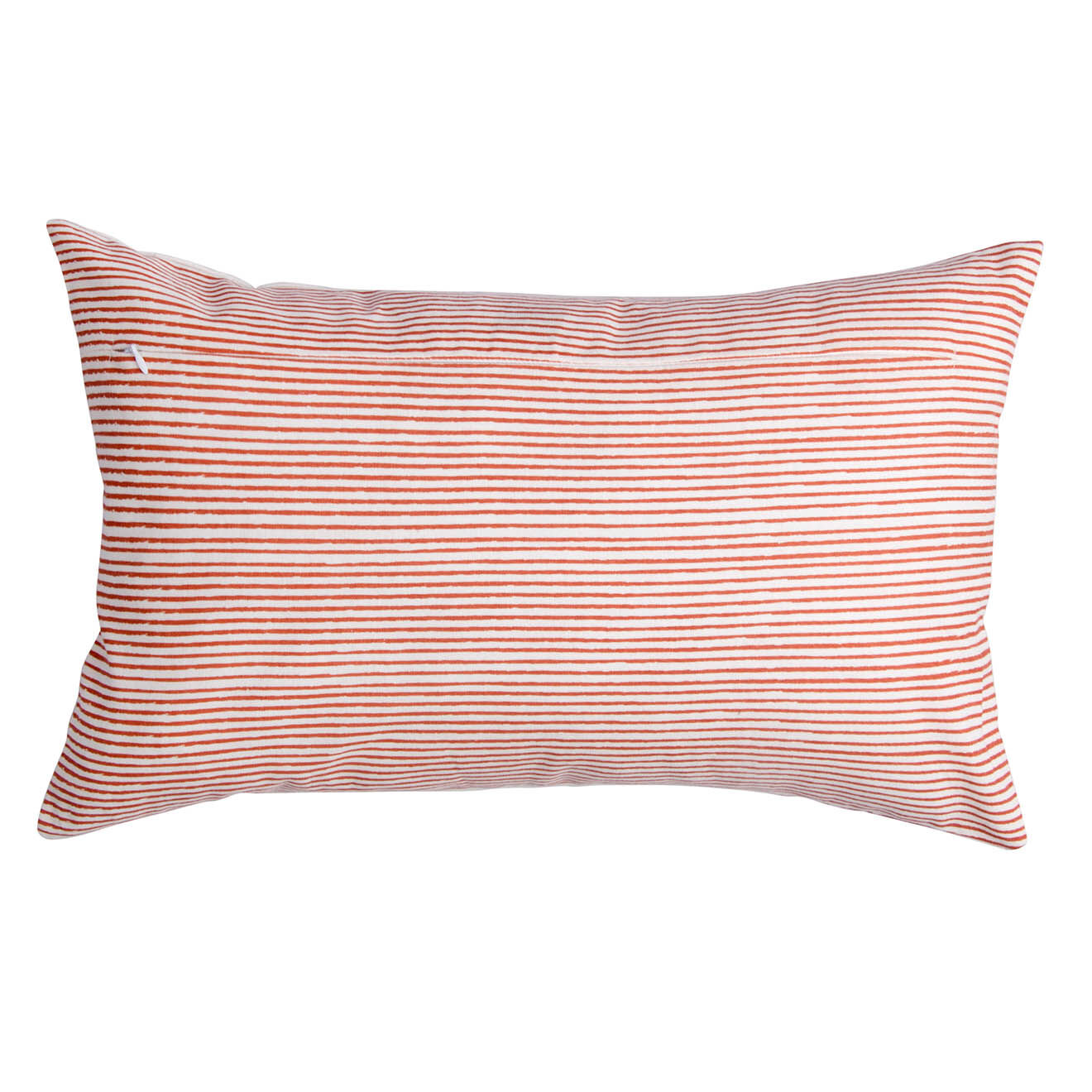 Febronie Housse de coussin Pinstripe terracotta - 50x30 cm