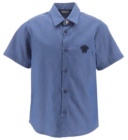 Versace Hemd - Blau m. Navy