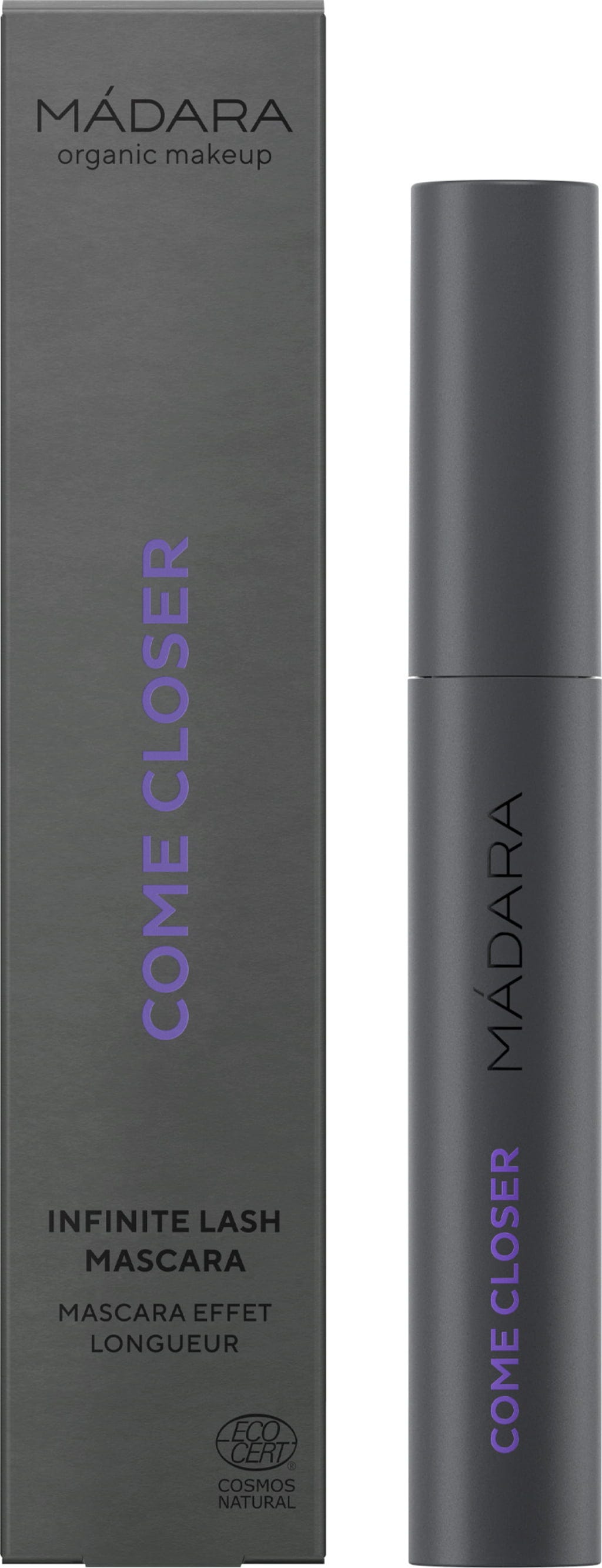 MÁDARA Organic Skincare  Come Closer Infinite Lash Mascara, Black (6 ml)