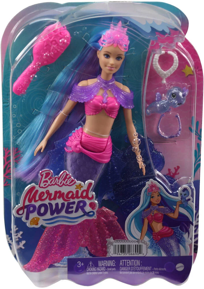 BARBIE MERMAID POWER - POUPEE SIRENE ANIMAL ET ACCESSOIRES