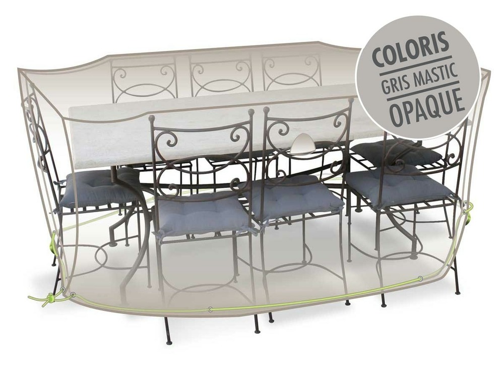 Housse de protection cover line pour table rectangulaire + 10 chaises - 290 x 13