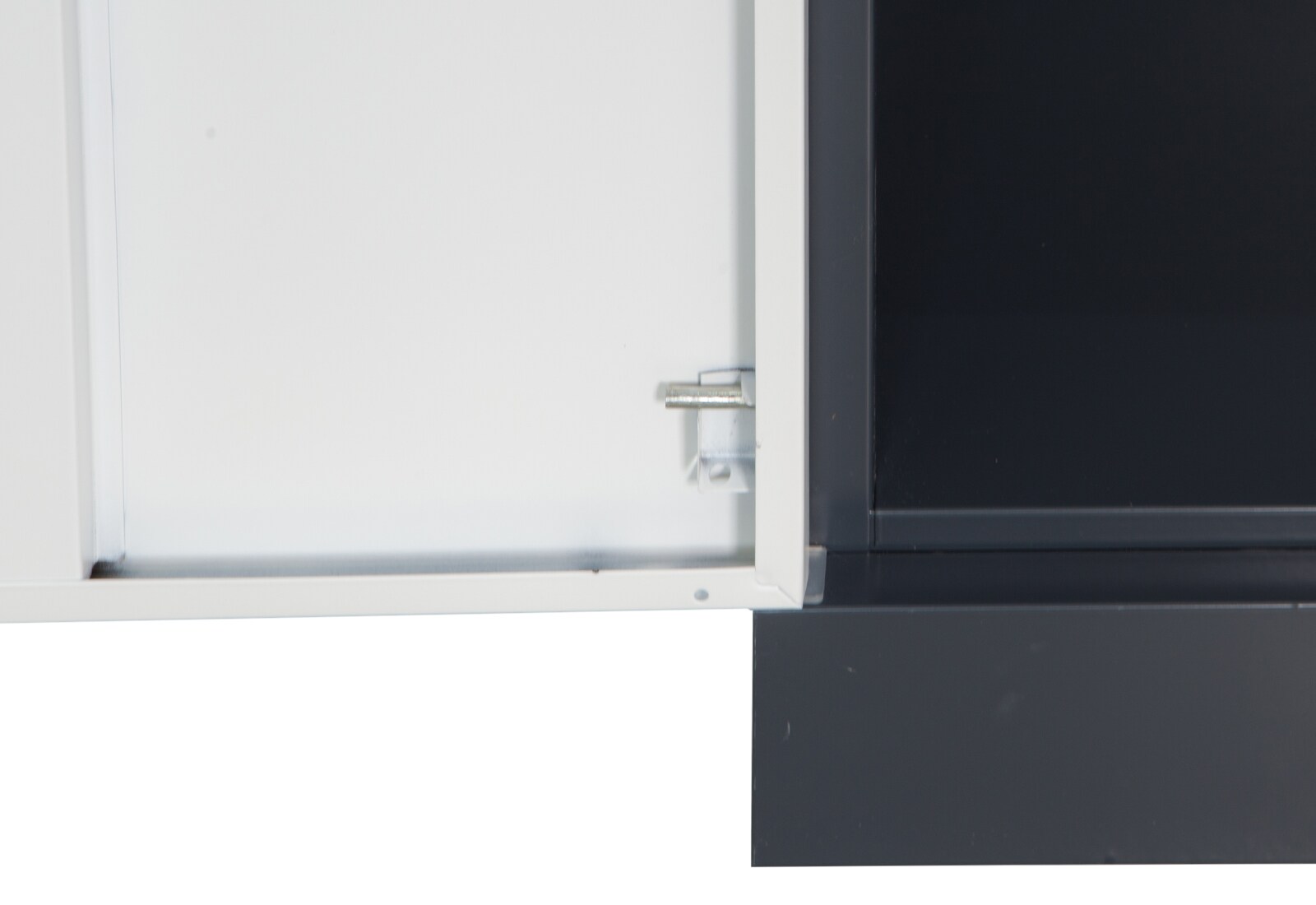 Jet-Line Stahlschrank Moskau dunkelgrau weiss