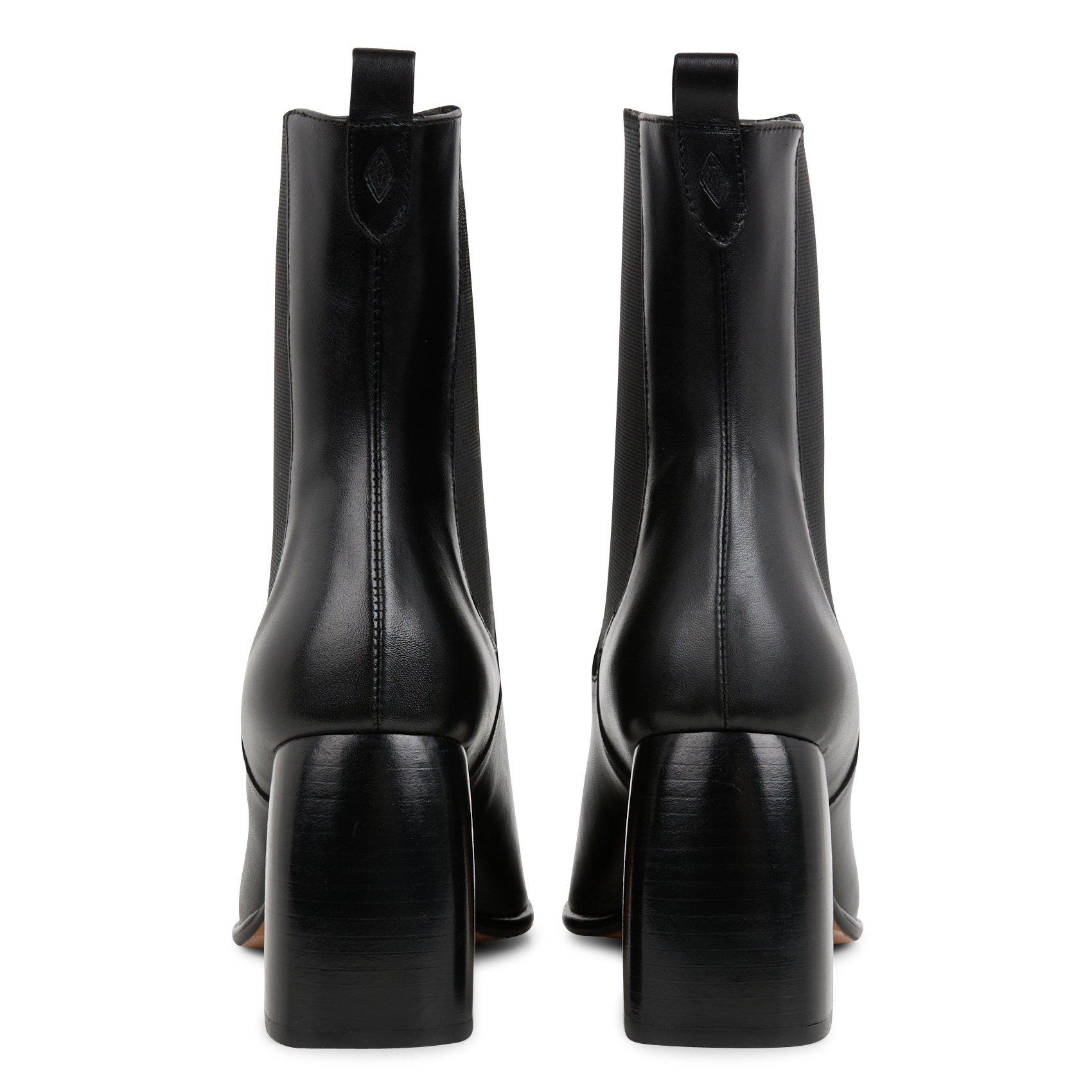CLAYTON - Bottines à talons en cuir | Noir