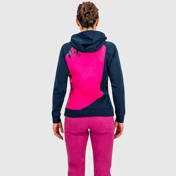 KARPOS PRAMPER HOODIE W FLEECE SKY CAPTAIN FUCHSIA PURPLE