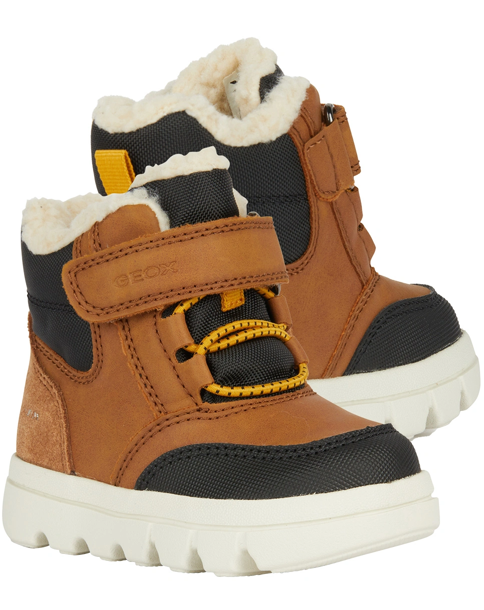 Winterboots WILLABOOM gefüttert in tobacco/black