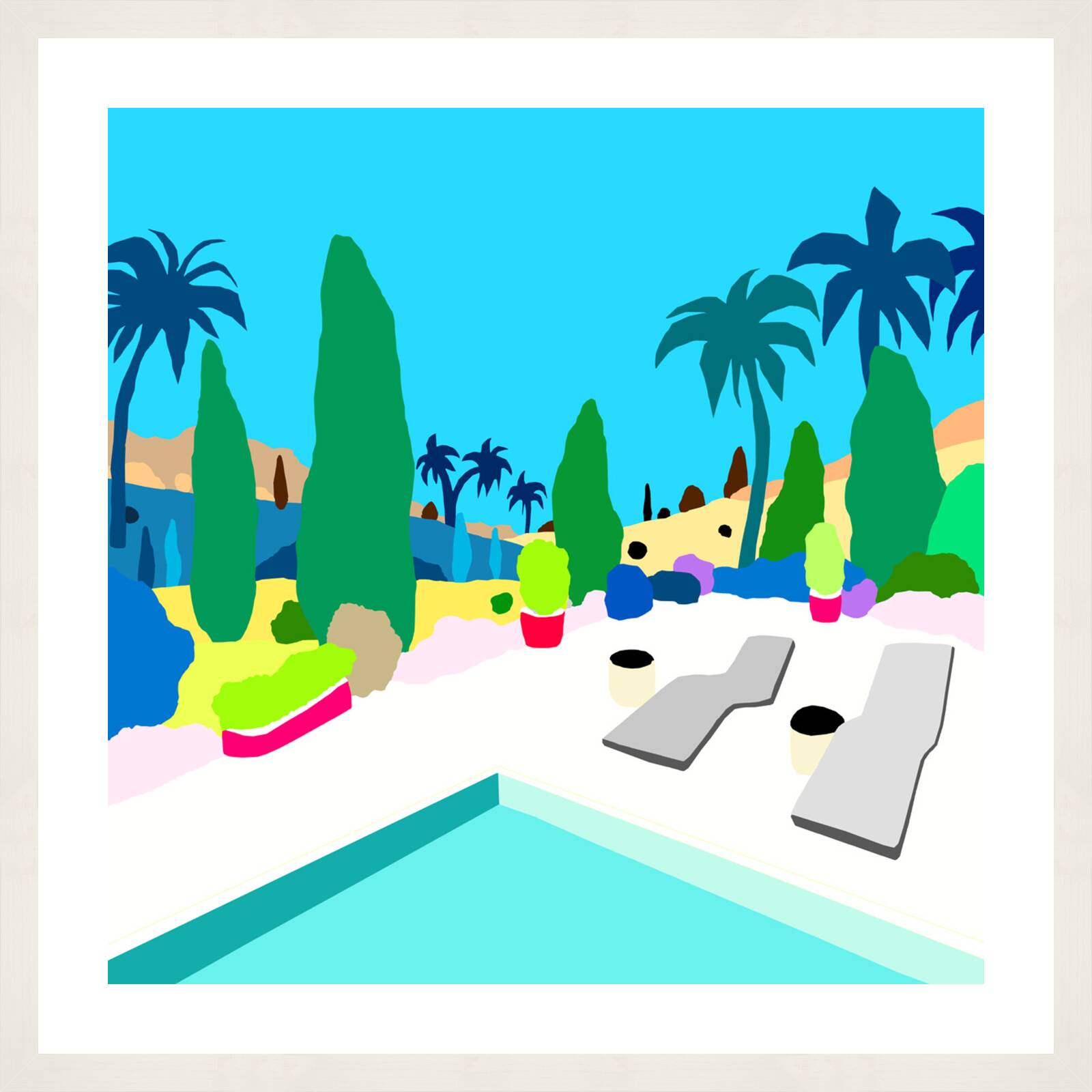 By the pool by Alejos Lorenzo Vergara - Limited Edition. Edition of: 150. Signed.