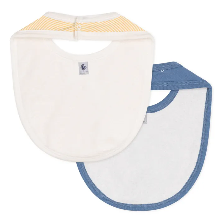 Petit Bateau Lot 2 Bavoirs Milko | Bleu