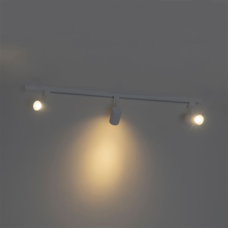 Modern railsysteem met 3 spots wit 1-fase  - Iconic Jeana