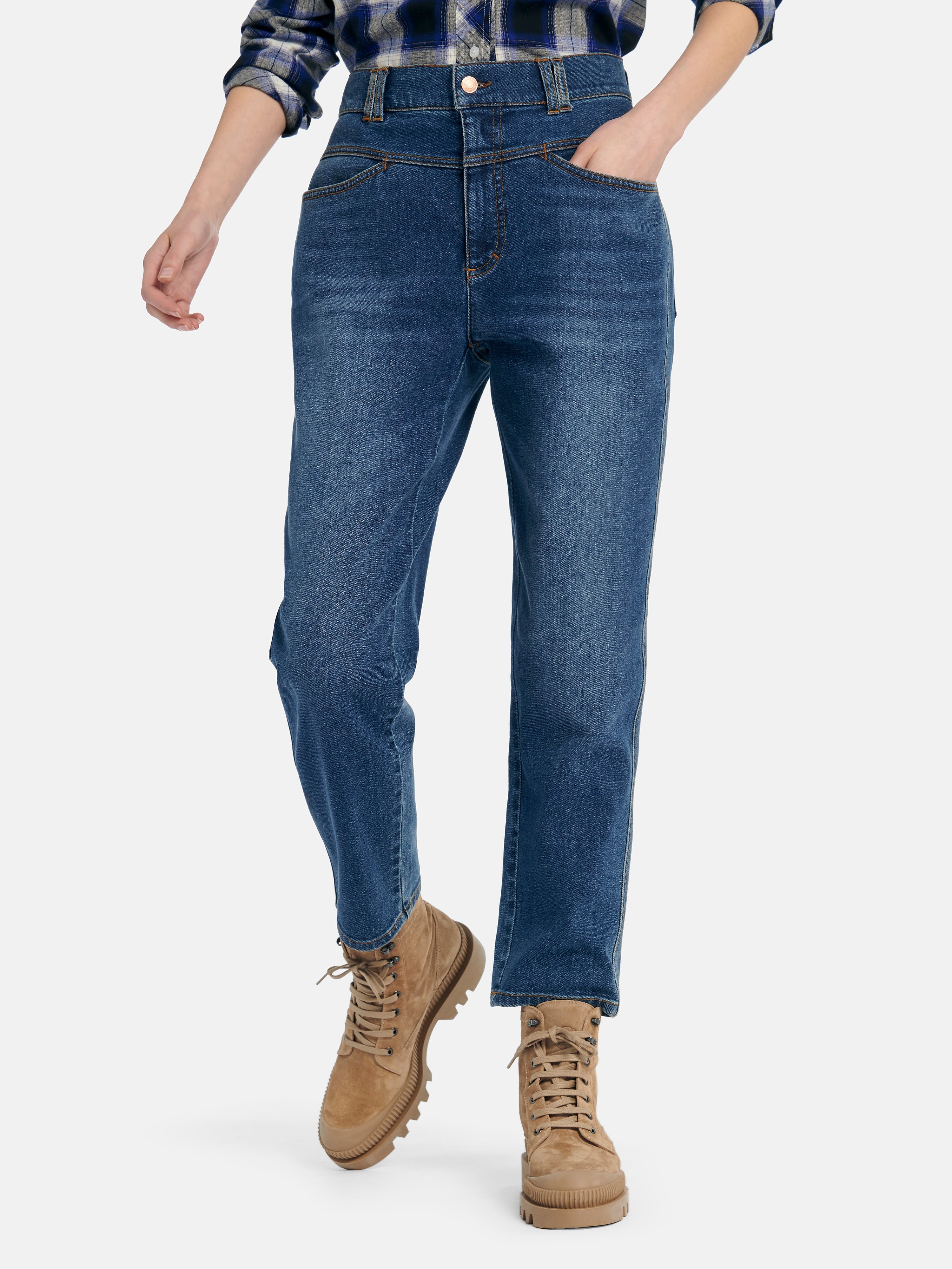 Knöchellange Slim Fit-Jeans