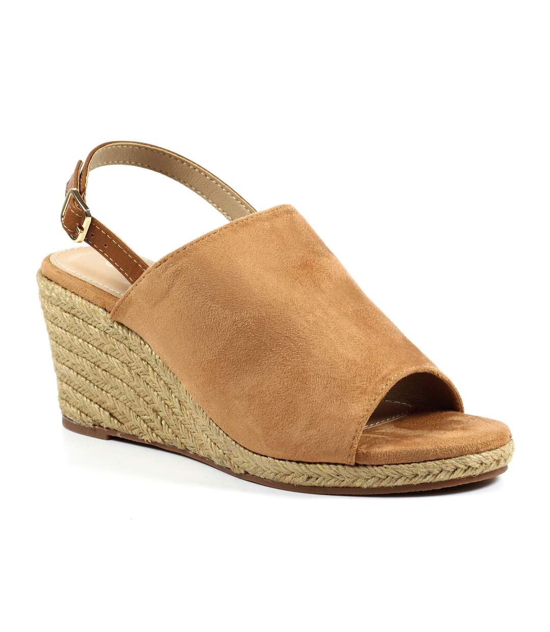 Lunar - Sandales à talons compensés EMBLETON - Femme (Brun-beige) - UTGS543
