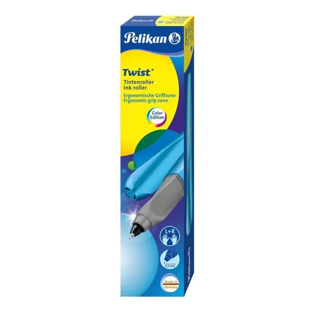 Pelikan Twist® Roller Twist, Frosted Blue universell für Rechts- und Linkshänder