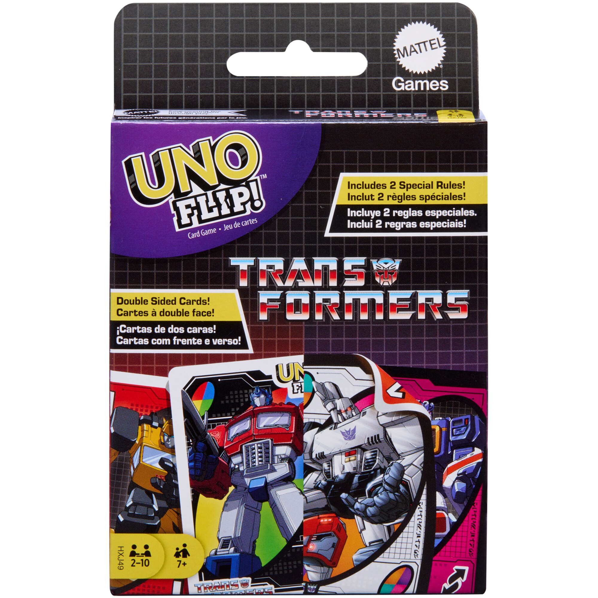 Mattel Kartenspiel UNO Flip! Transformers