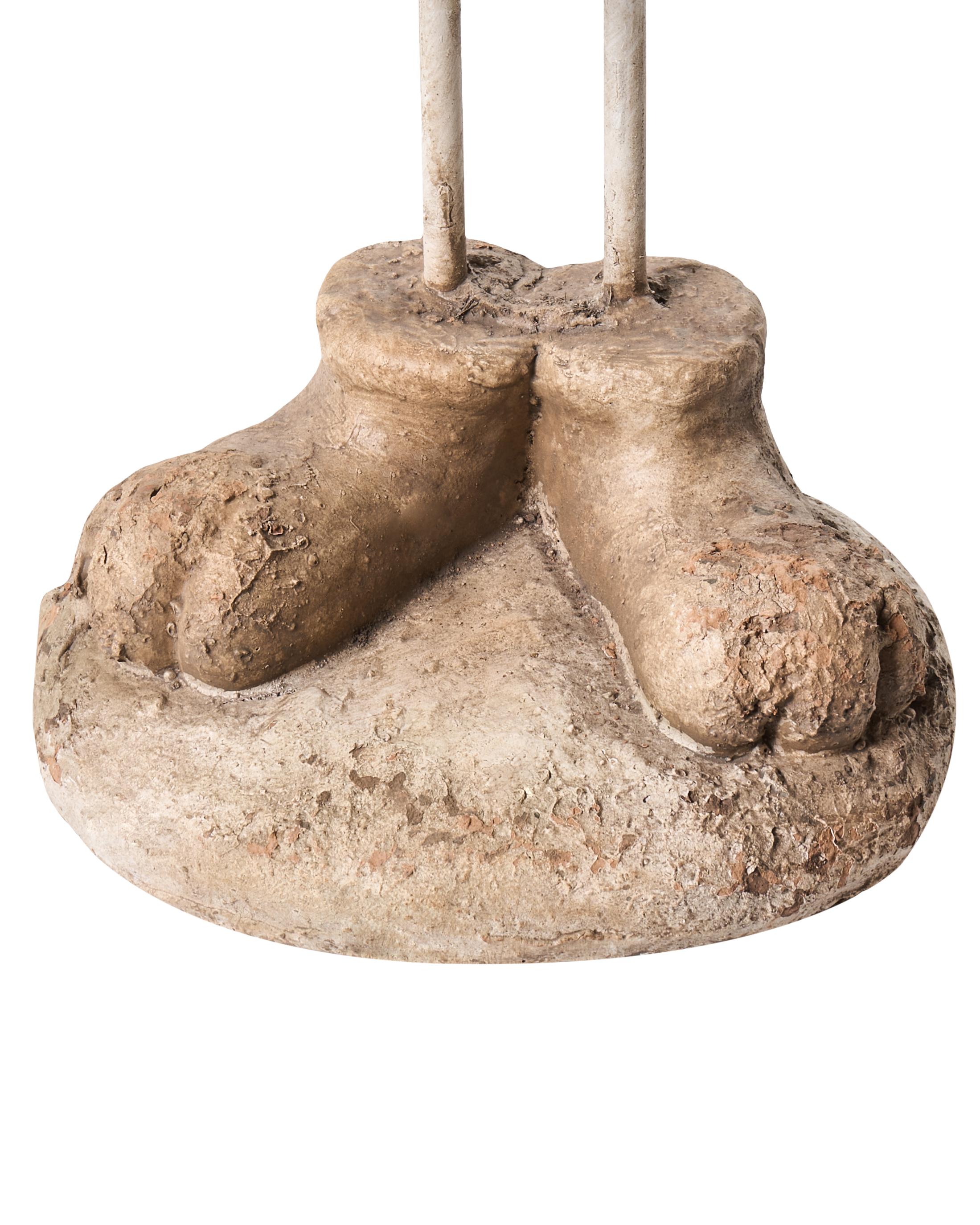 Set van 2 tuinbeelden CALCATA Konijn Meerkleurig
