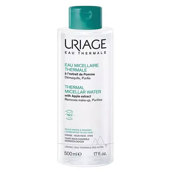 Água Micelar Termal Uriage para Pele Mista a Oleosa 500ml