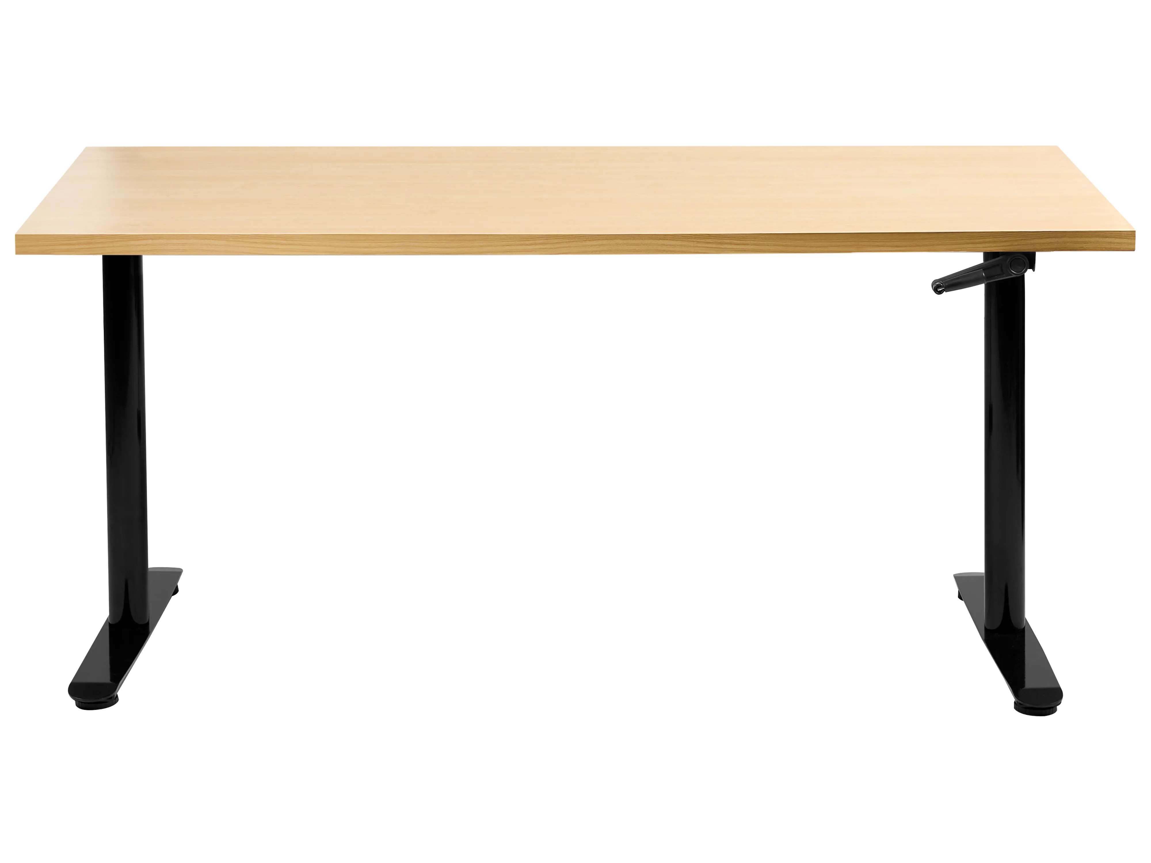 Handmatig verstelbaar sta-bureau DESTINAS Zwart/lichtbruin 160 cm 72 cm