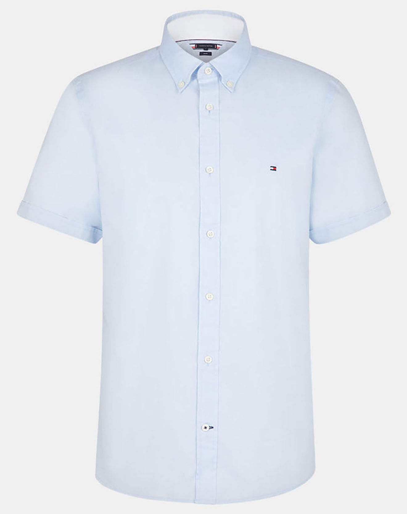 Tommy Hilfiger Chemise slim fit travel oxford bleu clair