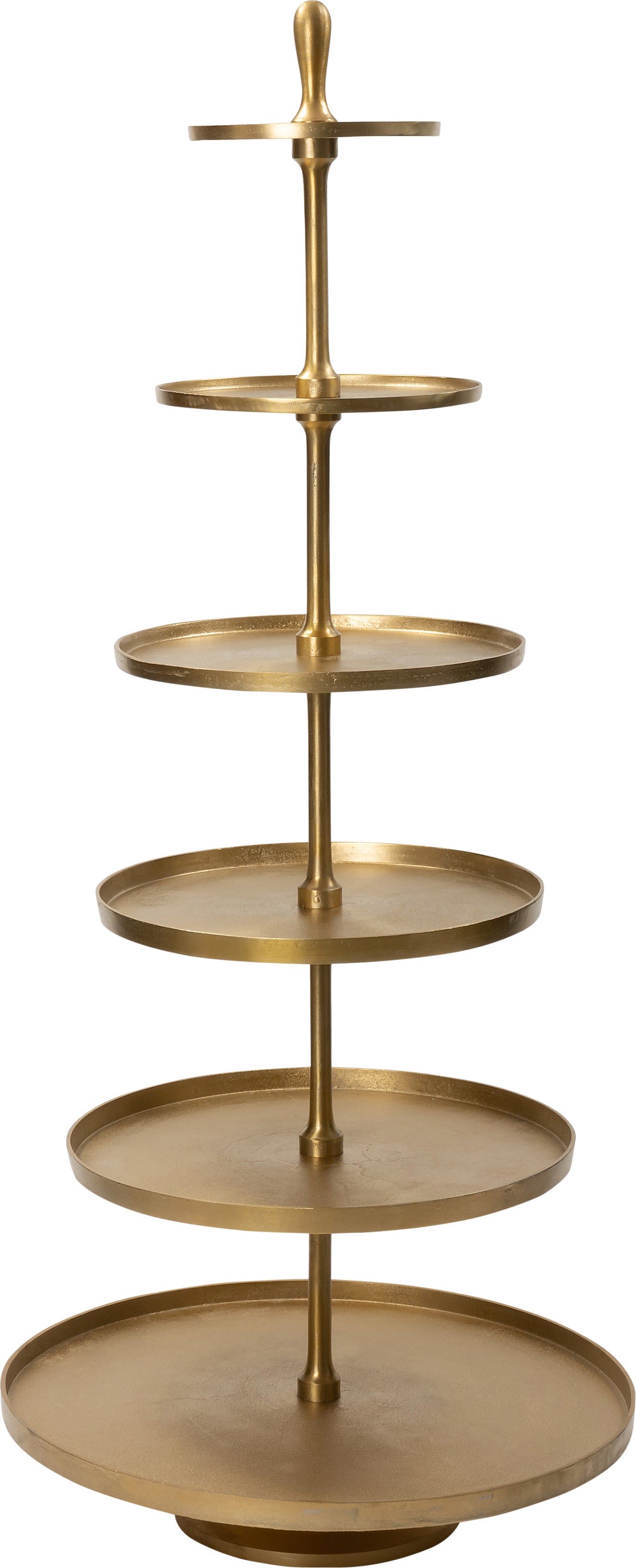 Intratuin etagère Linde goud D 80 H 190 cm