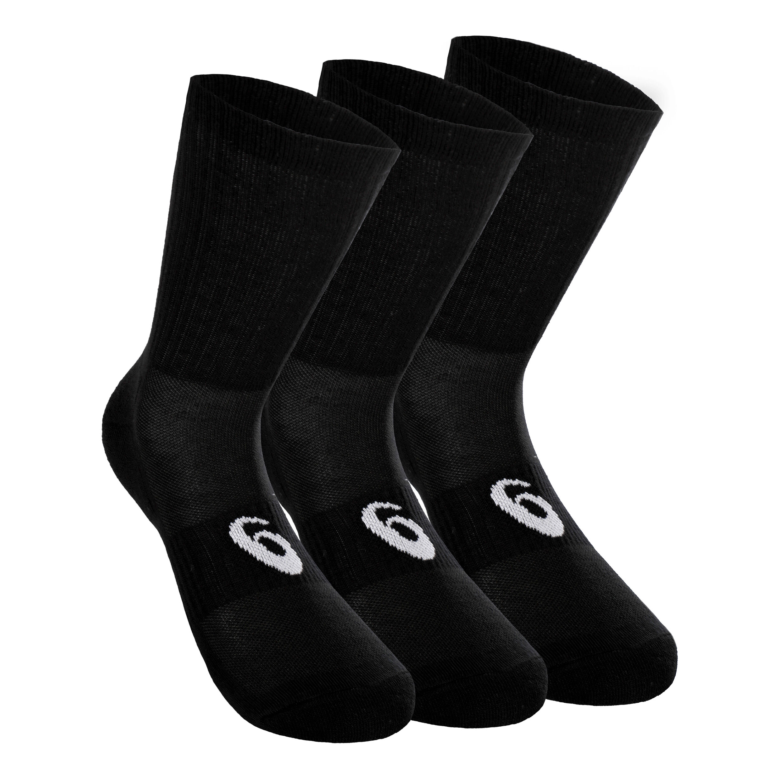 ASICS Crew Chaussettes De Sport Pack De 3 - Noir , Blanc