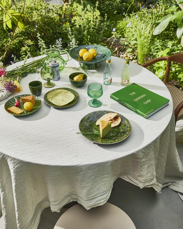 HKliving The Emeralds dinerbord set van 2 Ø27.3 spotted green