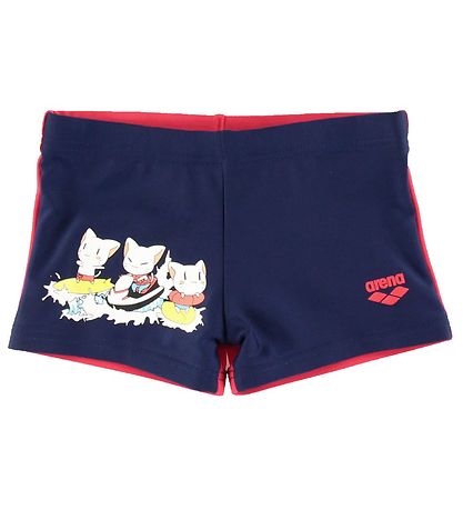 Arena Bådebukser - Friends - Navy/Cherry Red