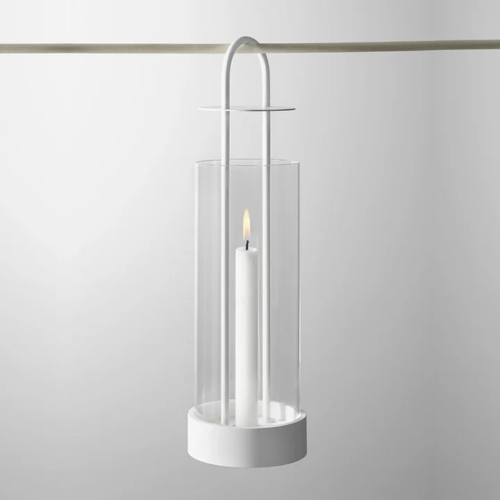 Design House Stockholm - Lotus Windlicht, weiss