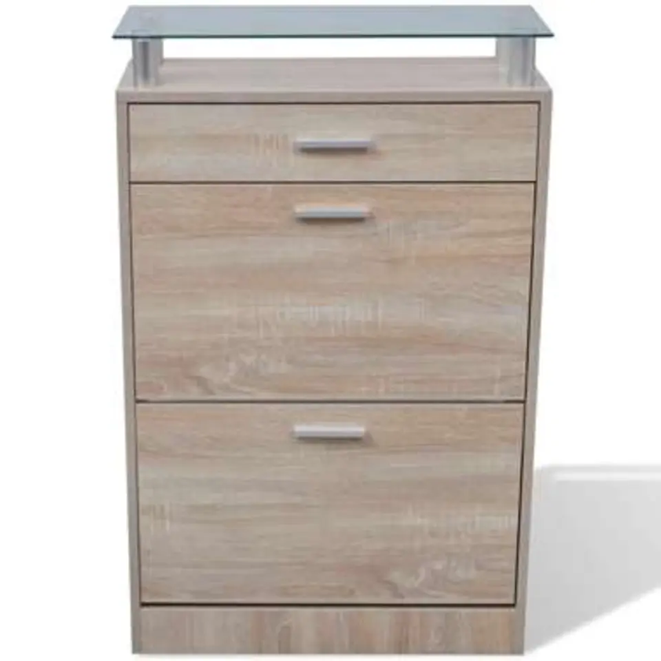 vidaXL - Houten Schoenenkast - Bruin - Hout