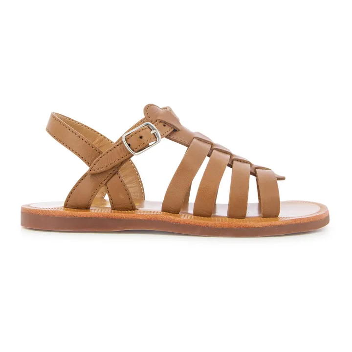 Pom d'Api Sandales Plagette Strap | Camel