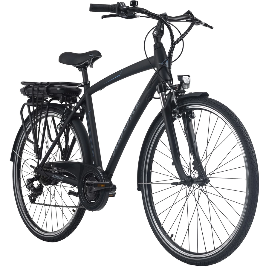 Adore Pedelec E-Bike Cityfahrrad 28'' Adore Versailles schwarz-blau schwarz