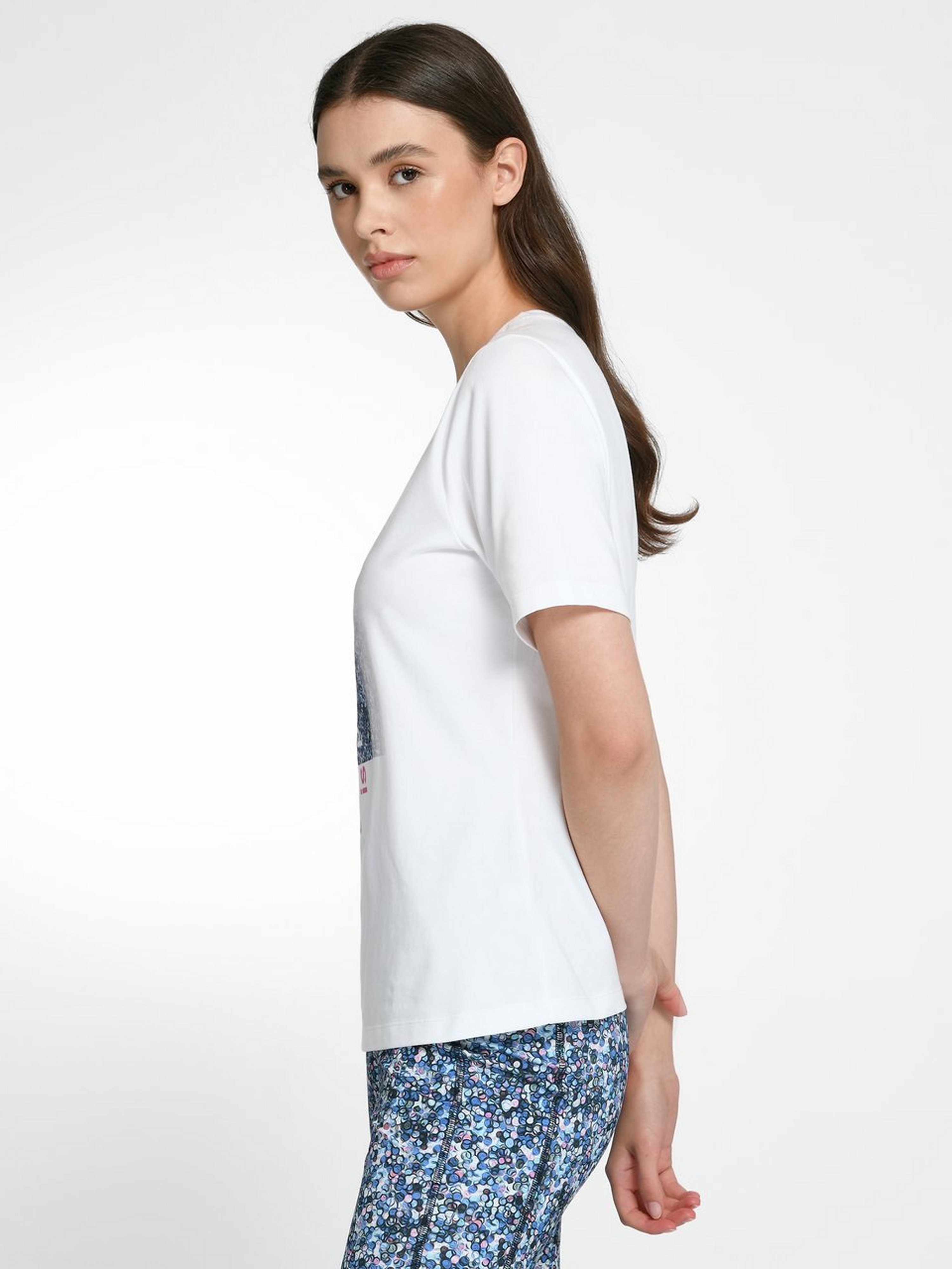 Rundhals-Shirt mit 1/2-Arm