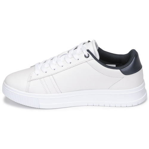 Tommy Hilfiger - SUPERCUP LEATHER - Blanc / Marine / Rouge