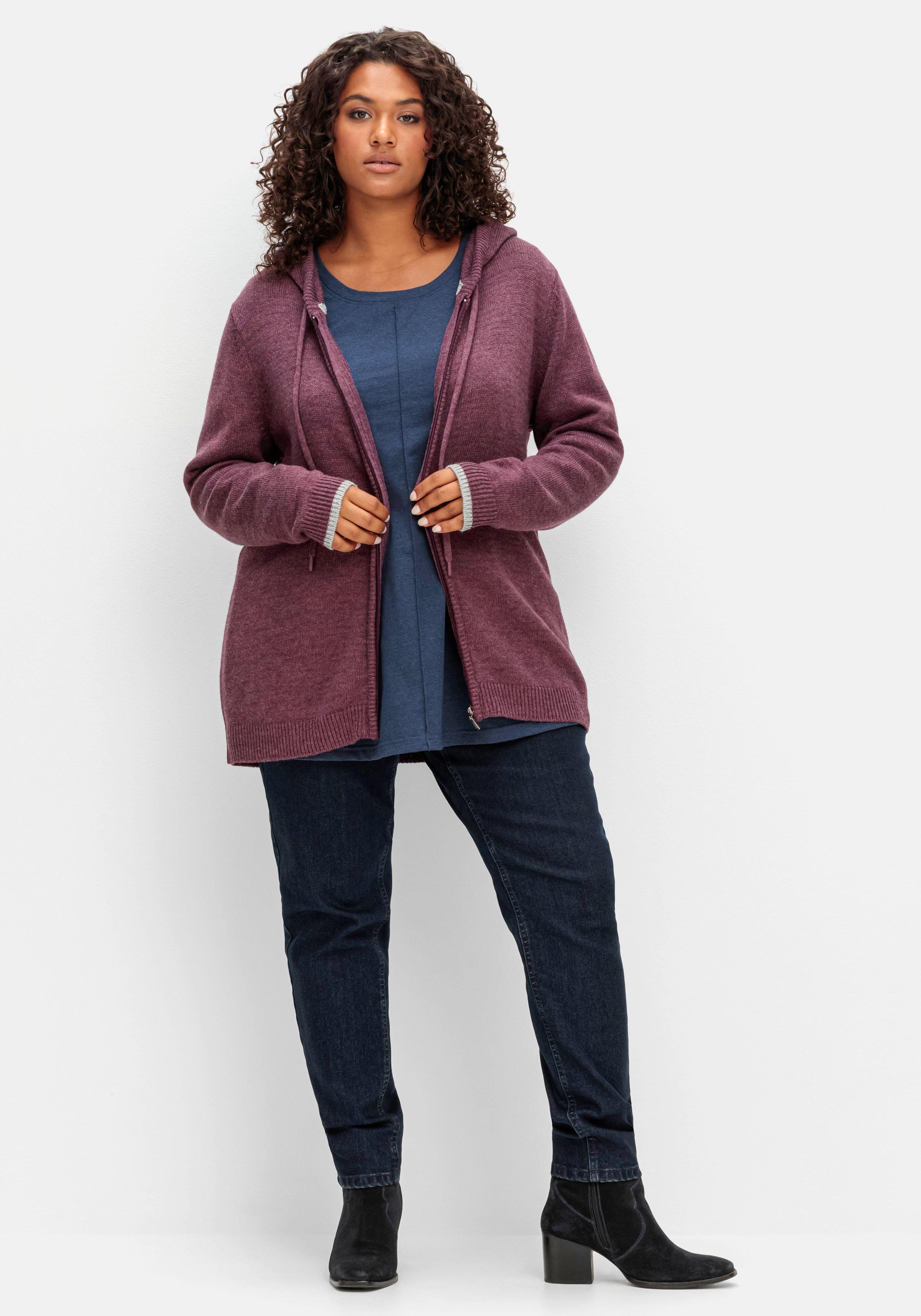 Skinny Thermojeans mit Schlupfbund, innen angeraut
