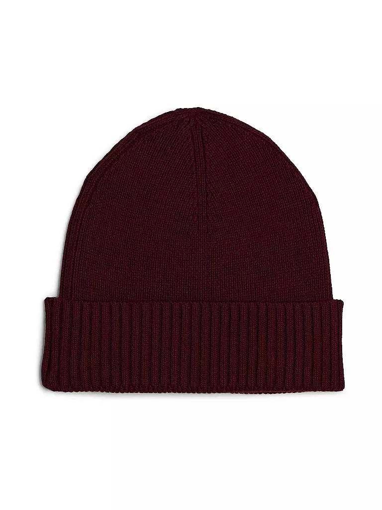 TOMMY HILFIGER Mütze - Haube dunkelrot