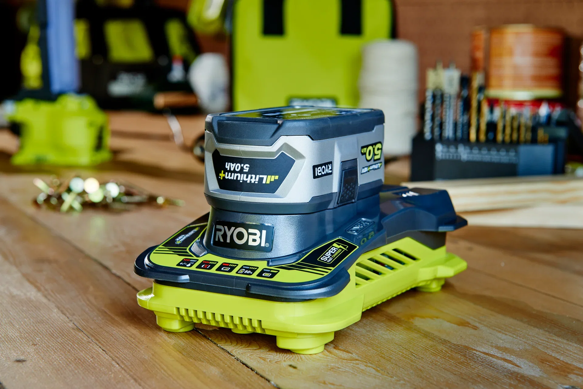 Ryobi Hurtiglader 18V ONE