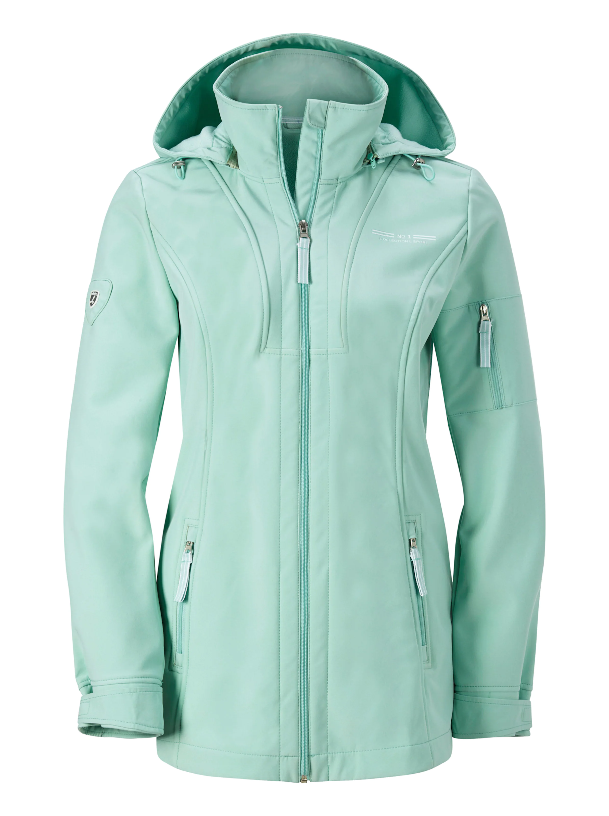 Softshelljacke in mint