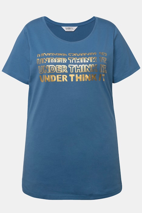 T-Shirt, Schriftzug, Rundhals, Halbarm