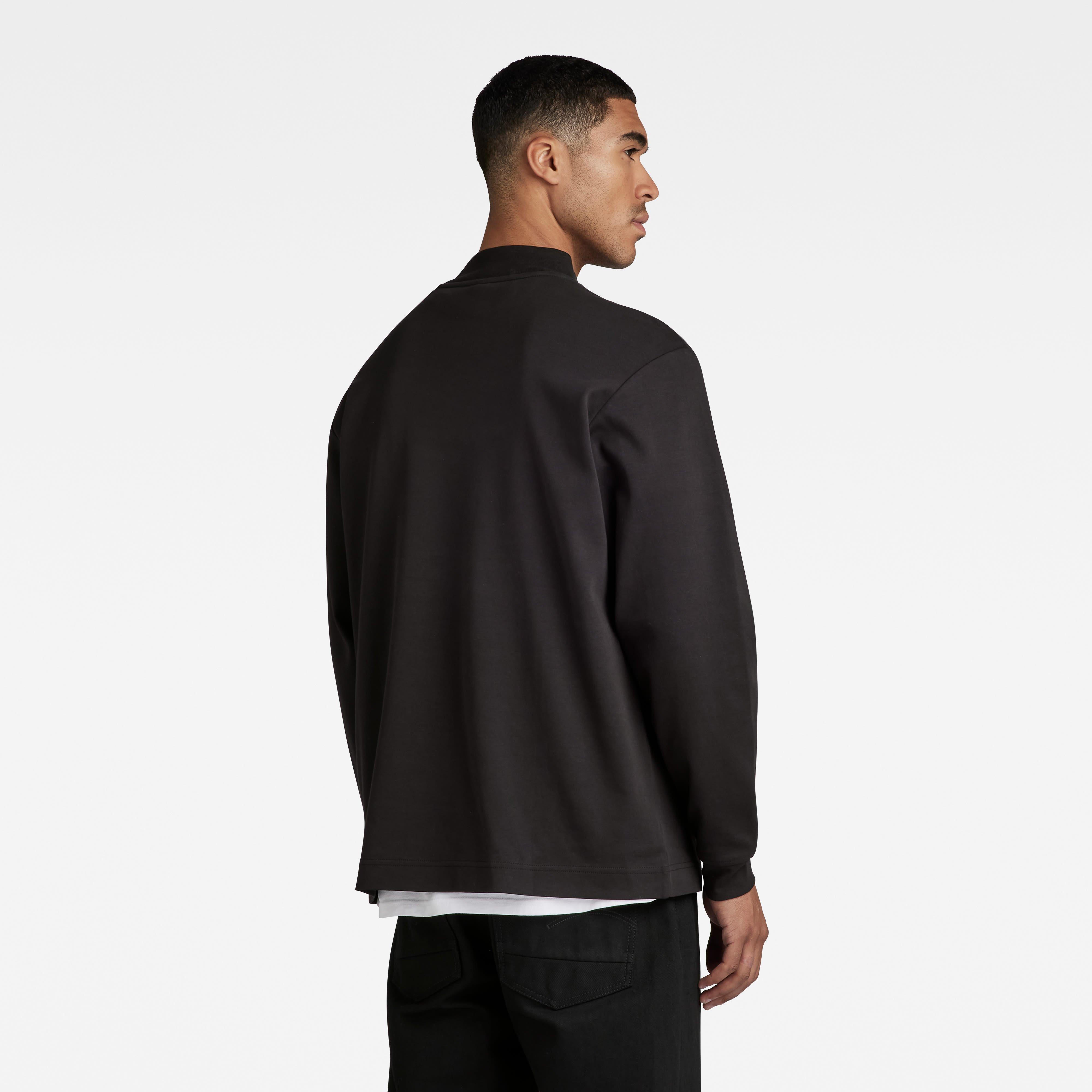G Star Mock Neck Loose T Shirt