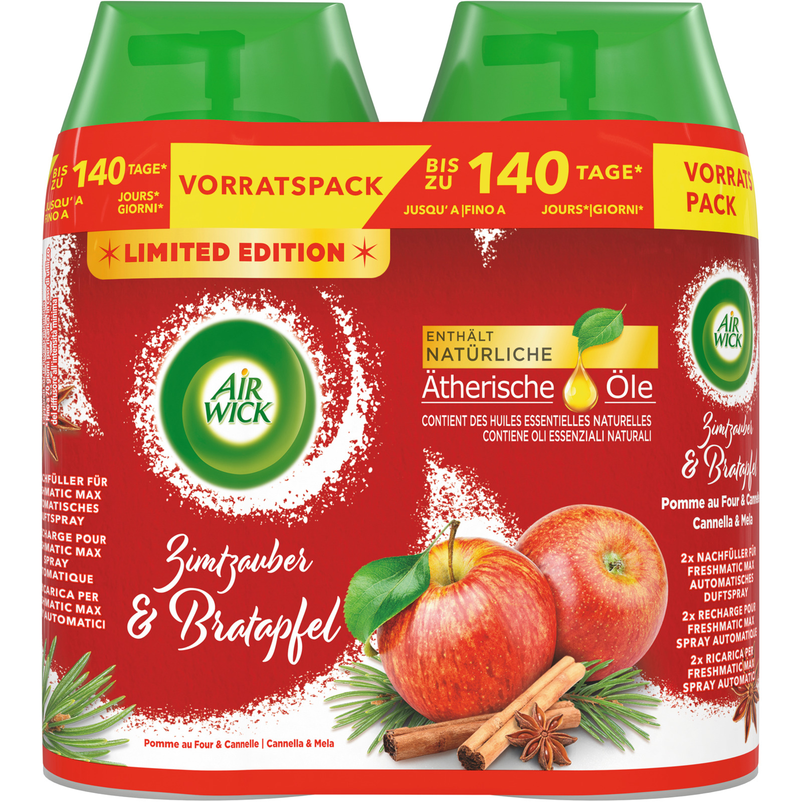 Airwick Fresh Refill Zimtzauber 2 x 250 ml