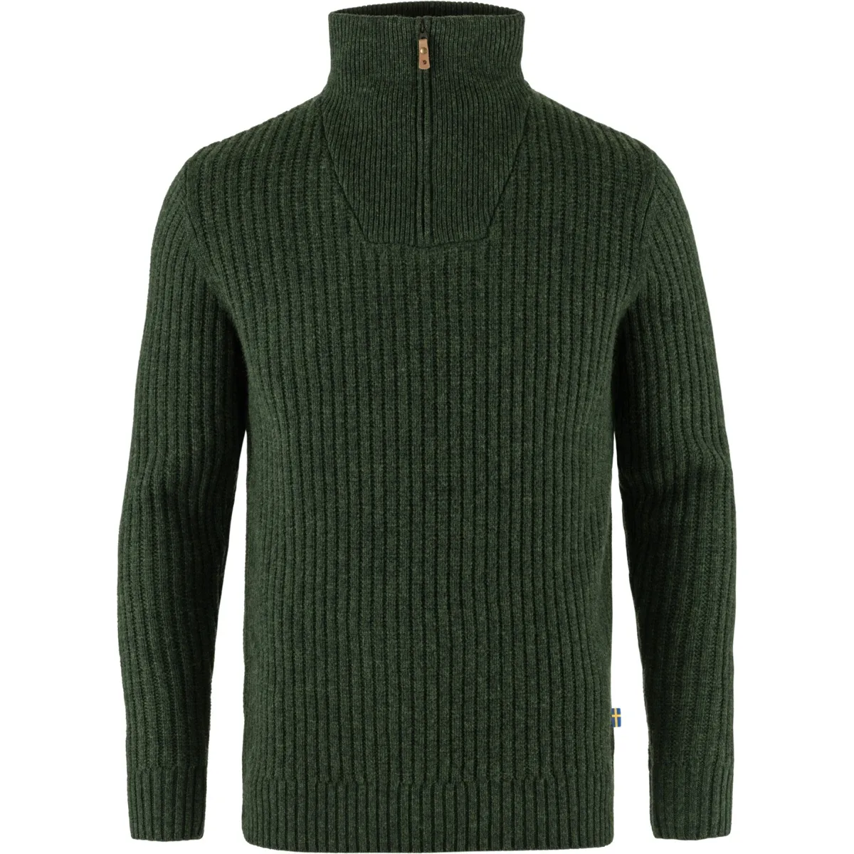 Fjällräven Övik Half Zip Knit M Deep Forest