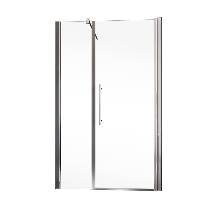 Porte de douche pivotante chrome Schulte New Style 160 cm