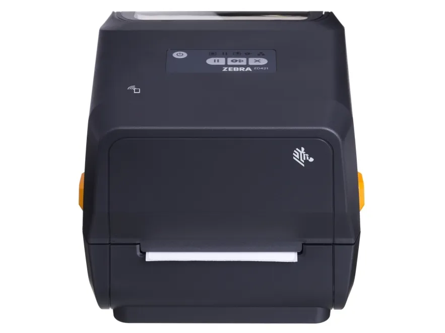 Zebra ZD421t - Etiketprinter - termo transfer - Rulle (11,2 cm) - 203 dpi - op til 152 mm/sek. - USB 2.0, USB vært, LAN - grå