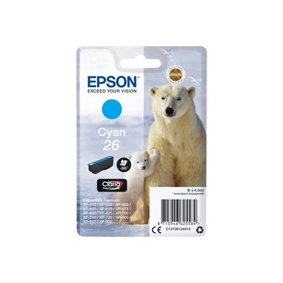 Epson 26 Ours polaire - cyan - cartouche d'encre originale