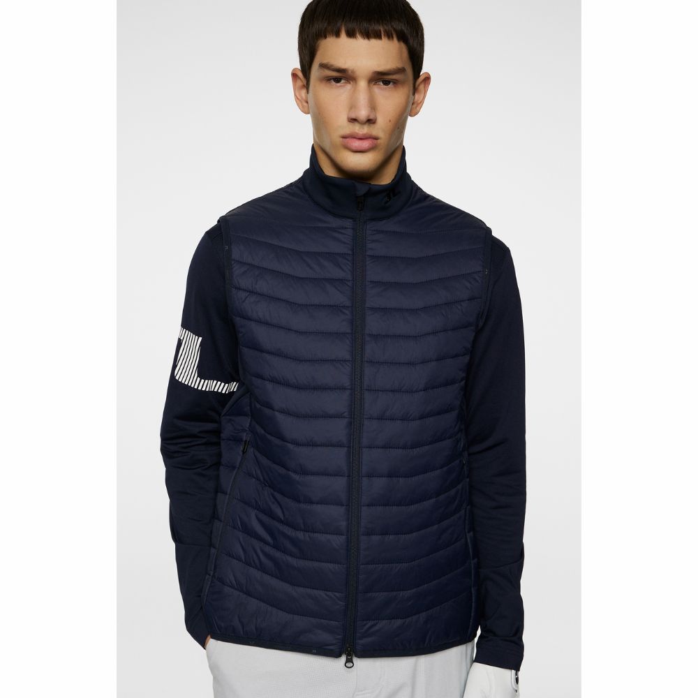 Holden Quilt Hybrid Vest Herre Navy