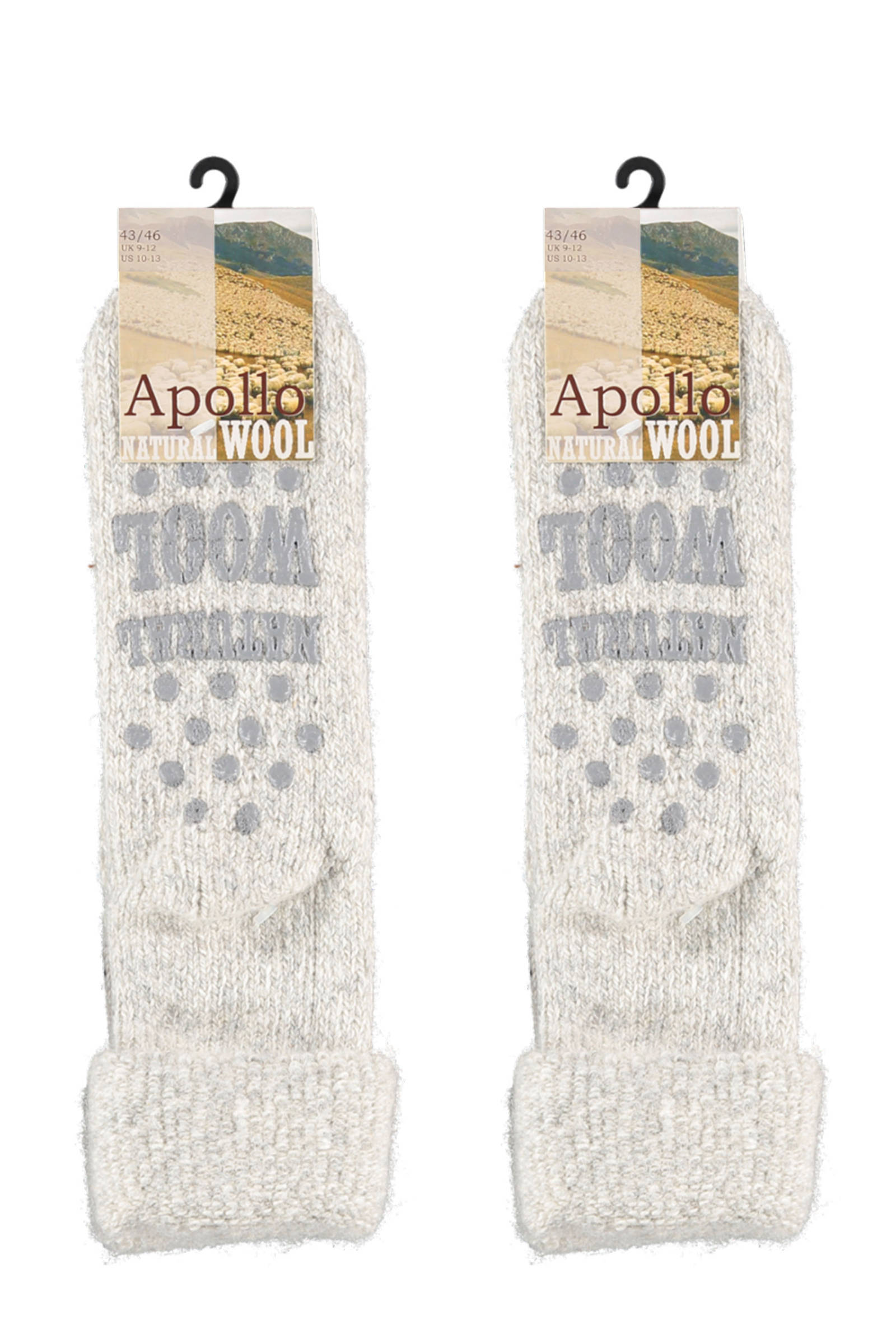 Apollo huissokken - set van 2 grijs