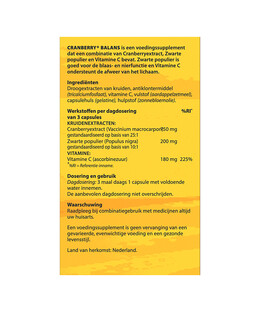 Bloem Cranberry  Balans Capsules 60CP