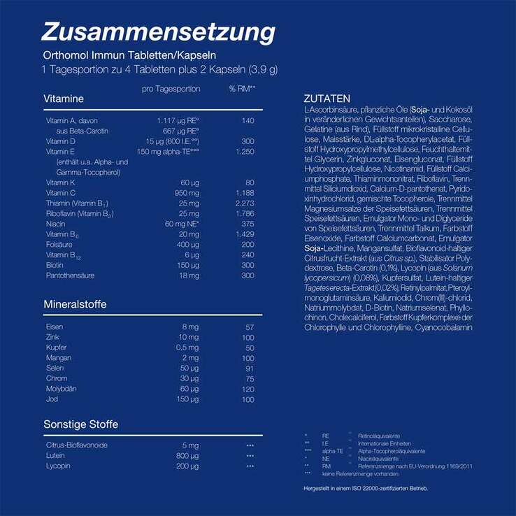 Orthomol Immun 30 Tabletten / Kapseln Kombipackung, 2x1  St