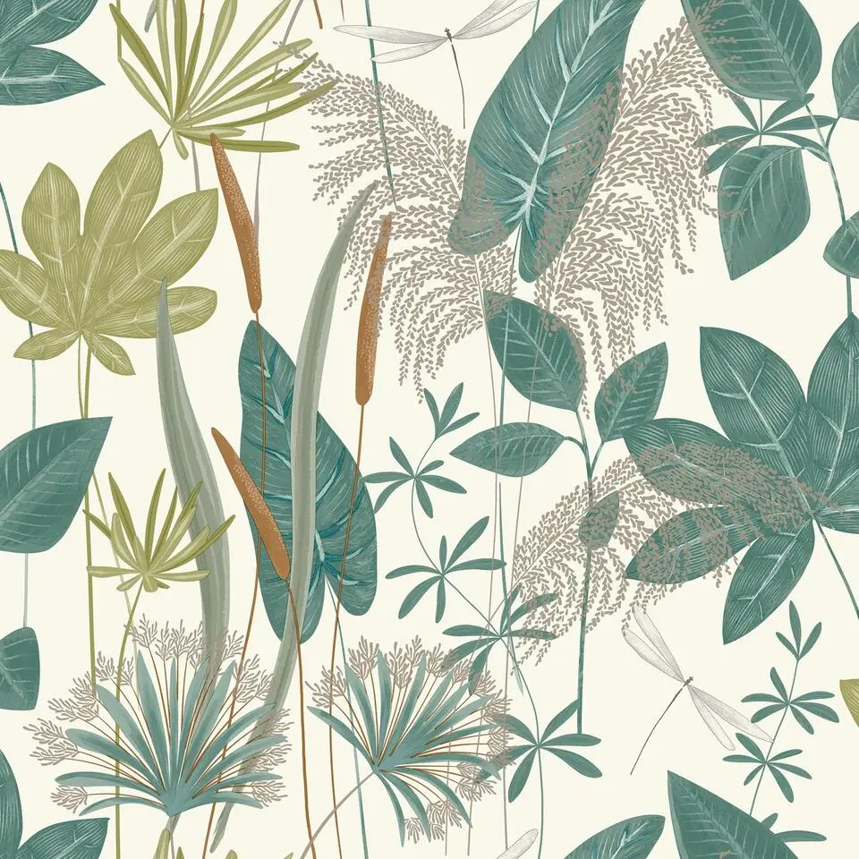 Dutch Wallcoverings Vliesbehang Arcadia loma - groen - 10,05m x 53cm