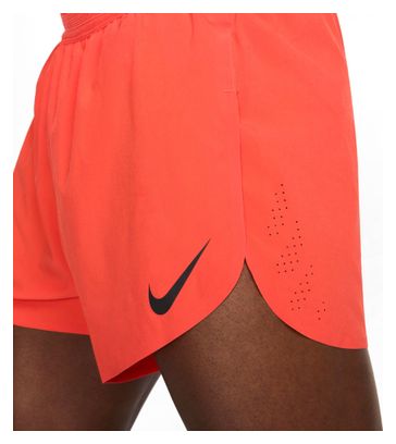 Short splité Nike AeroSwift 4in Fast Pack Rouge Homme