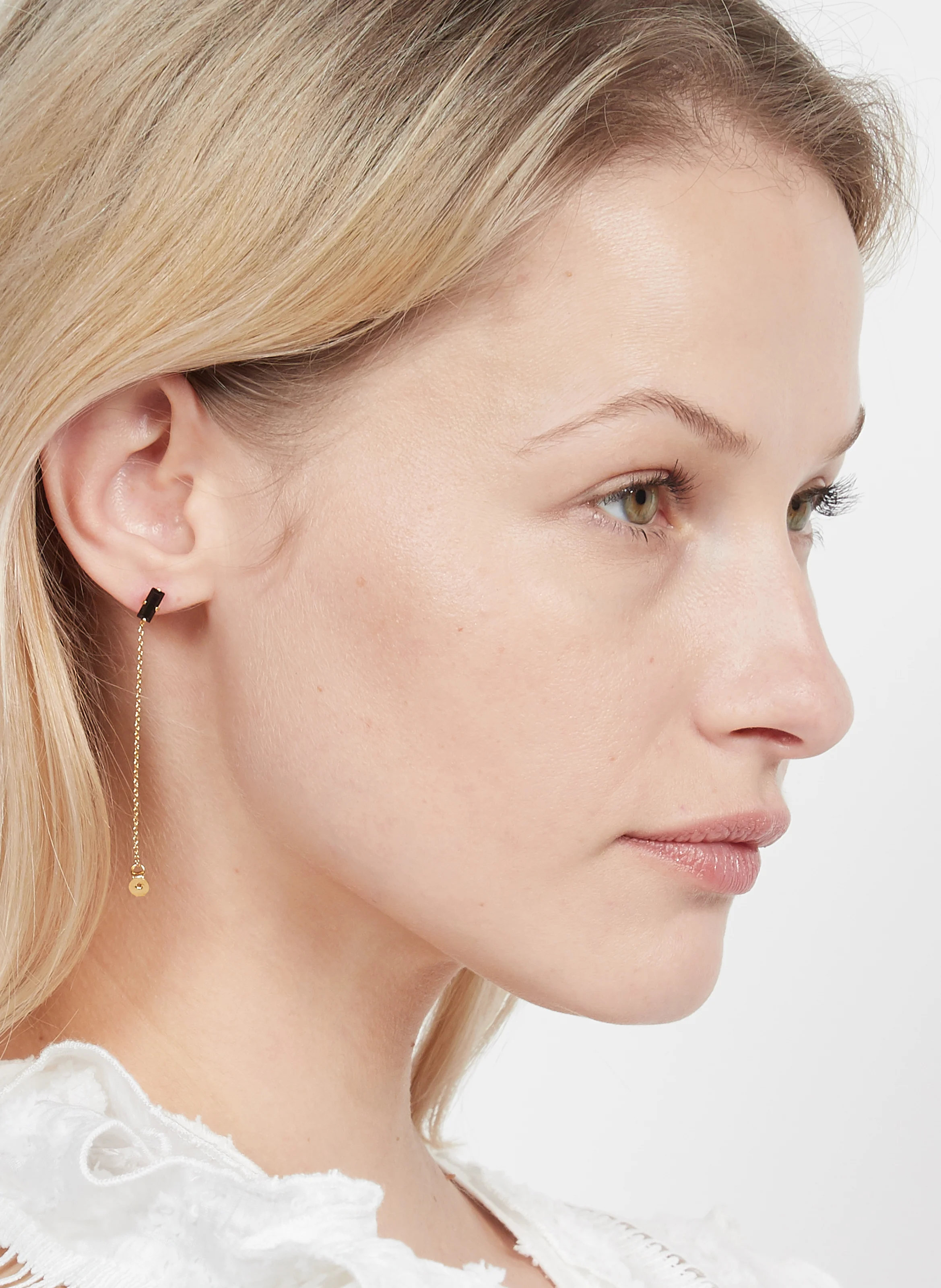 PALACE - Boucles d'oreilles avec chaine en laiton | Doré