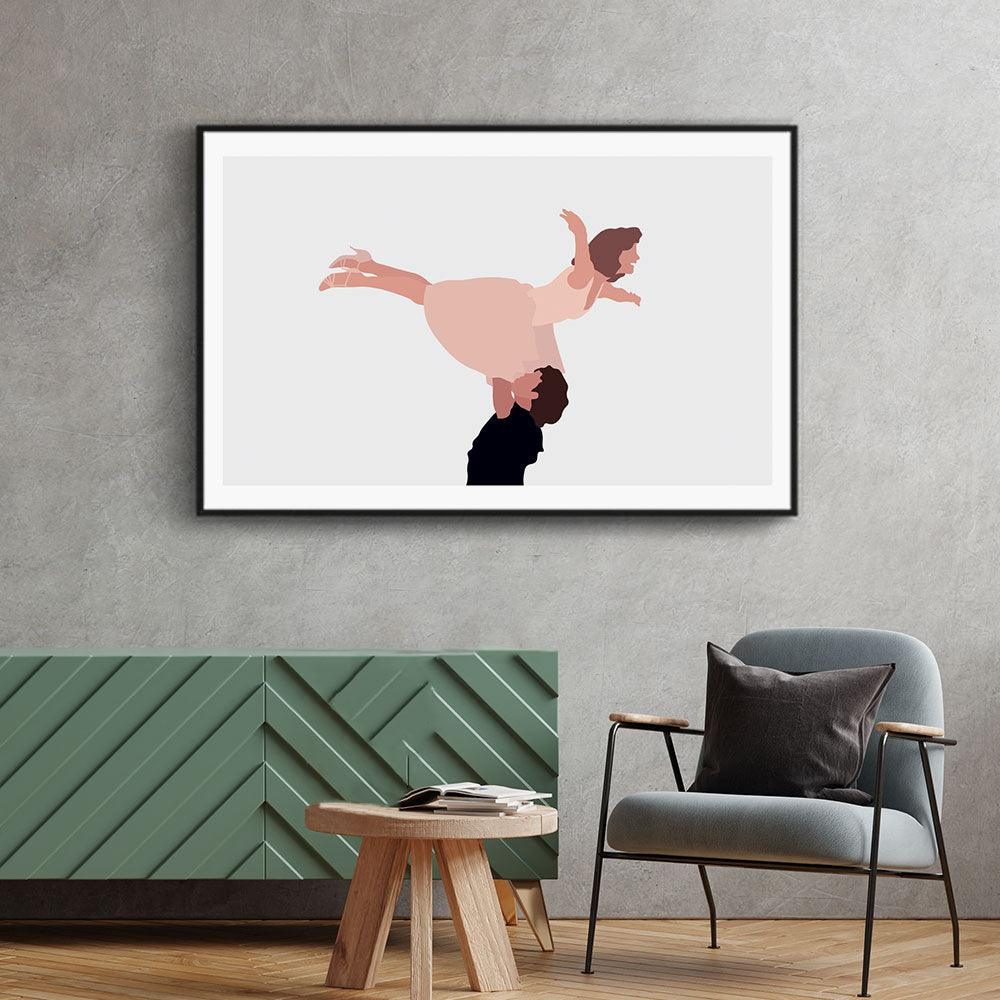 Walljar poster ingelijst - Dirty Dancing Poster ingelijst - 50 x 70 cm